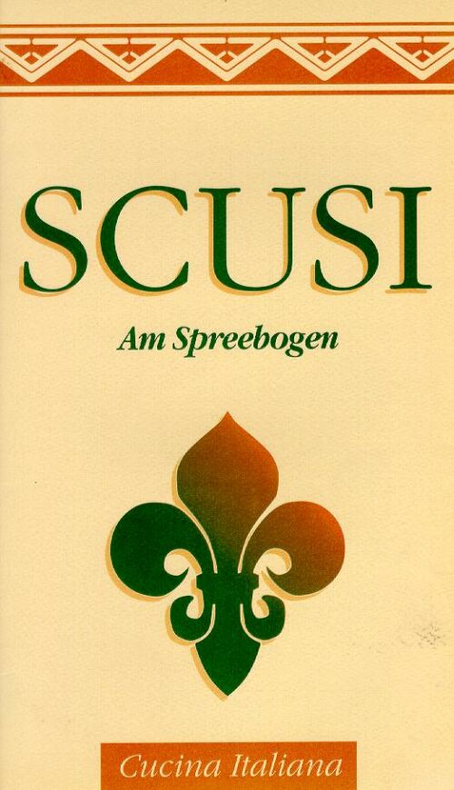 Speisekarte | Scusi | Außenansicht