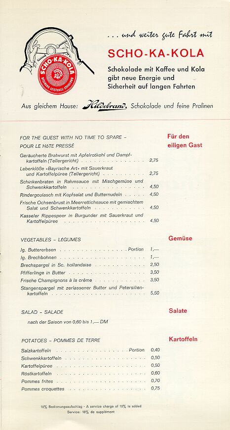 Speisekarte | Zur alten Poststrasse | Innenansicht